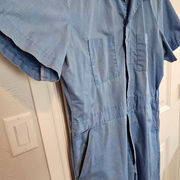 Dickies Vintage Coveralls Mens Size 44 Medium Blue 90s Utility Streetwear Grunge - Picture 5 of 14